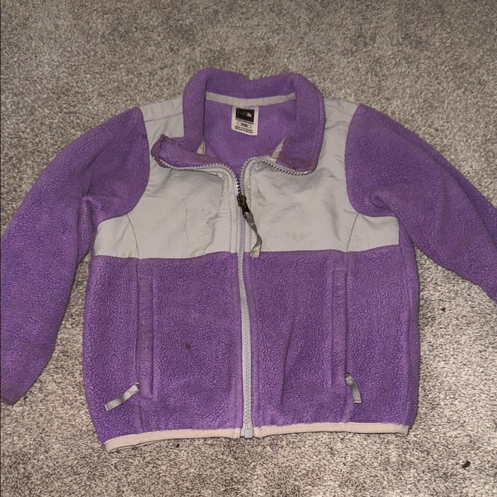 Kids Purple and Gray Fleece Jacket